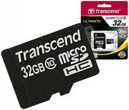 Карта памяти Transcend microSD 32GB 10 class