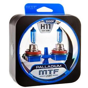 Автомобильные лампы MTF H11 Palladium HPA1211  (12V, 55W)