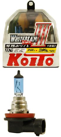 Высокотемпературные лампы Koito Whitebeam H16 P0749W  19W (2шт)