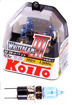 Высокотемпературные лампы Koito Whitebeam P0753W H3c 12V 55W (2шт)